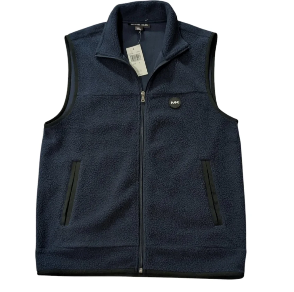 Michael Kors Men's Navy Fleece Vest πHost Pickπ - Picture 1 of 5